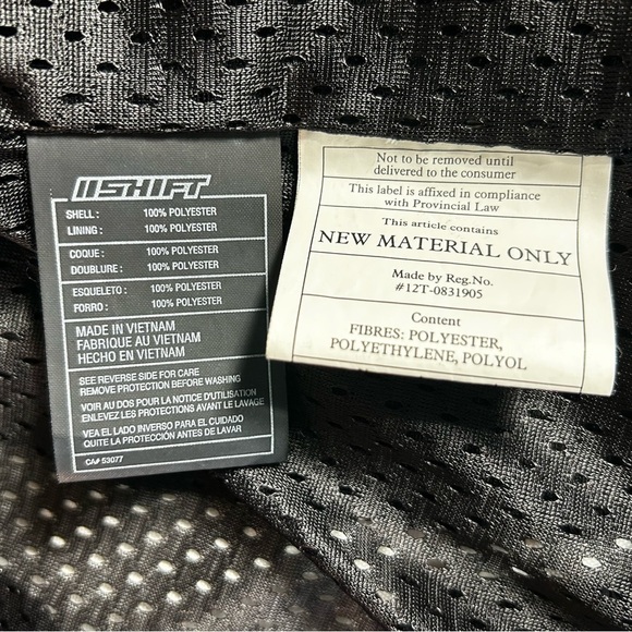 SHIFT Women’s Black and White Padded Motorcycle Jacket Size Large - Picture 11 of 16